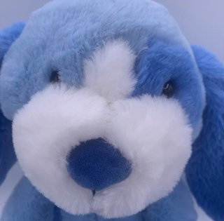 Peluche perro azul