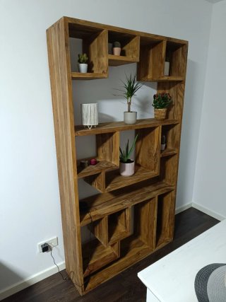 Estantería Madera Asimétrica