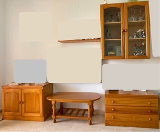 Conjunto Muebles Salón Madera
