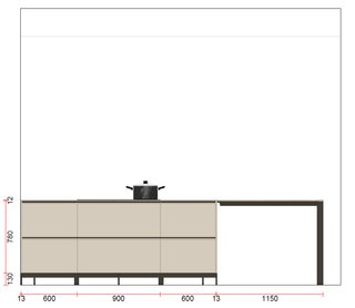 COCINA DICA EXPO -50% | ISLA+PUERTAS ESCAMOTEABLES