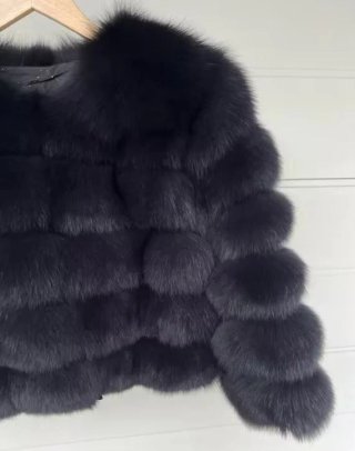 Abrigo de pelo de zorro