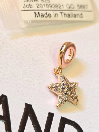 Pandora Charm Estrella Baño Oro