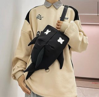Mochila Tiburón Negra Nueva