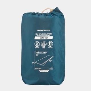 Aislante autoinflable de camping 1 persona 190x65 cm
