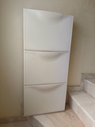 Zapatero IKEA apilable blanco