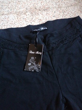 Pantaloni donna neri elasticizzati taglia M
