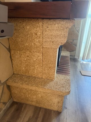 Revestimiento chimenea piedra