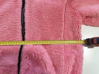 Abrigo rosa tacto peluche Lefties  talla XS