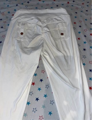 Mallas Blancas con Bolsillos
