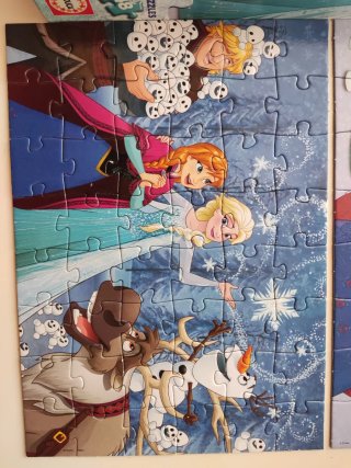 Dos Puzzles de Frozen x 48 Piezas