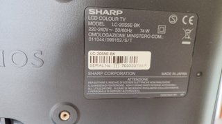 TV Sharp AQUOS 20 LC-20S5E-BK LCD Nero