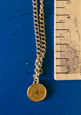 Parure collana e orecchini con moneta