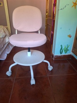Silla de escritorio infantil rosa