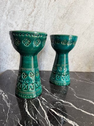 Coppia Candelabri Bitossi Flavia Montelupo
