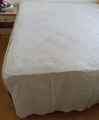 Sábana funda almohada cama individual 50% algodón