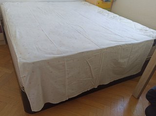Sábana funda almohada cama individual 50% algodón