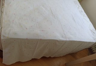 Sábana funda almohada cama individual 50% algodón