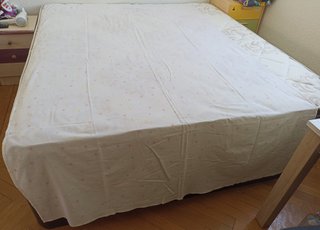Sábana funda almohada cama individual 50% algodón