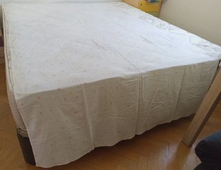 Sábana funda almohada cama individual 50% algodón