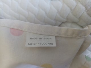 Sábana funda almohada cama individual 50% algodón