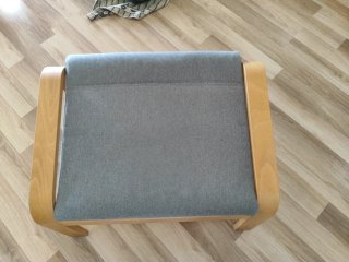 Reposapiés Ikea Madera Gris Desmontable