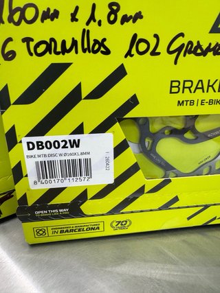 Discos Galfer 180mm y 160mm 6 tornillos