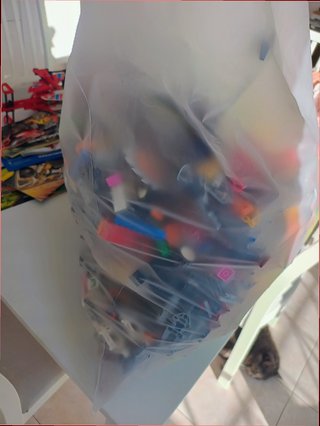 Lotto 7 kg mattoncini e minifigure LEGO