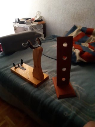 Botellero y jamonero madera