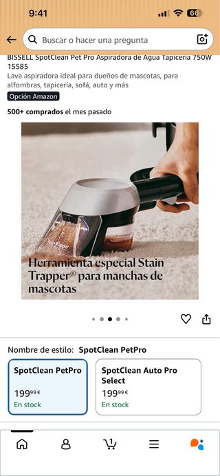BISSELL SpotClean Pet Pro Limpiador Tapicería