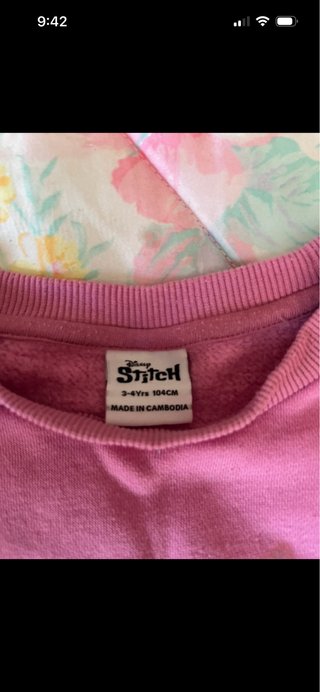 Sudadera rosa 3-4 años