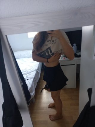 Falda pantalón Bershka negra talla S