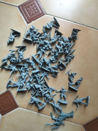 Lote soldados plástico guerra