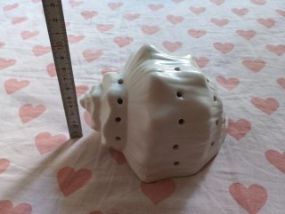 Lámpara caracola blanca