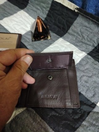 Billetera Hombre Jinbolai Marrón Cuero