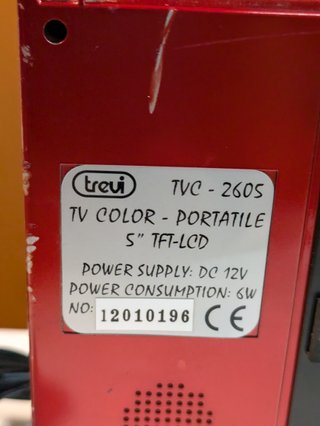 TV Portatile Trevi TFT-LCD MIN TVC-2605