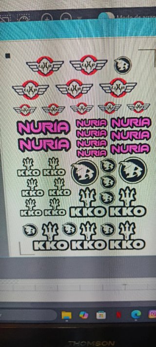Pegatinas personalizadas Nuria y KKO