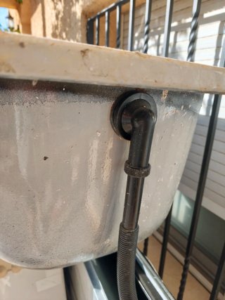 Bañera grande gris