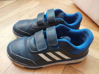 Zapatillas Adidas niño T36 velcro negro azul