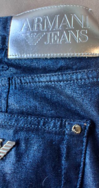 Pantalón Armani Mujer Azul