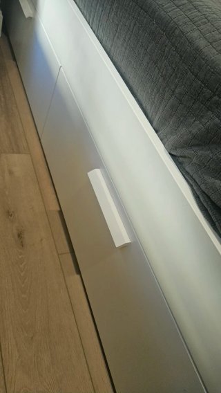Cama BRIMNES Ikea Blanca con Cajones y Somier