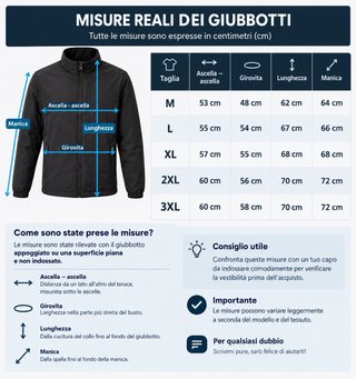 Piumino invernale verde taglia 3XL