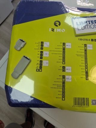 IRIMO 130-216-4 maletín herramientas 216 piezas ca