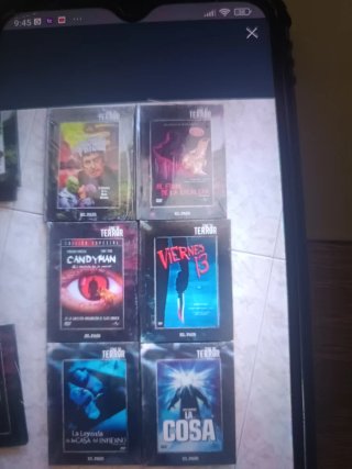 Lote 17 Películas de Terror de Culto DVD + Libro