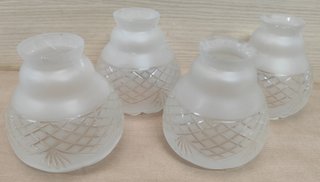 4 globos modernistas para lámpara cristal mate tal