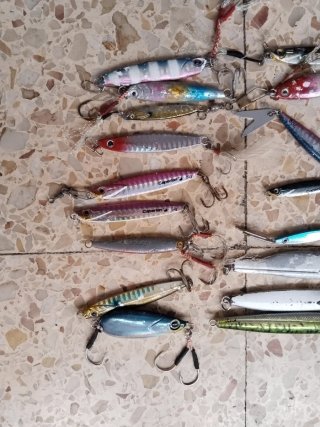 Lote señuelos pesca variados