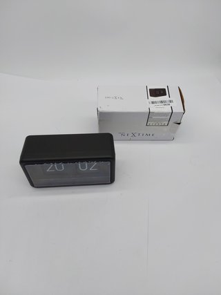 NeXtime 5228ZW Flip Digital Reloj de Mesa, Negro, 18 x 10 x 7 cm