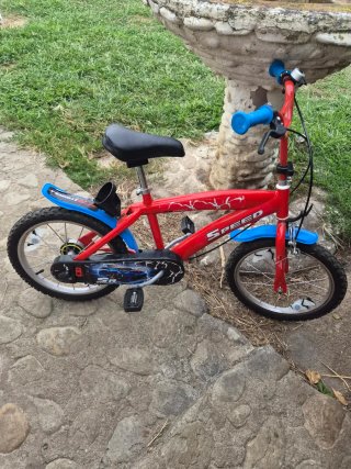 Bicicleta Infantil 16 pulgadas Roja y Azul