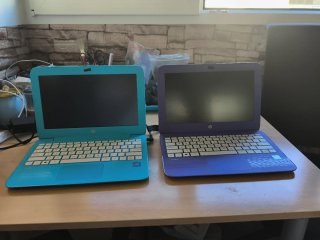 Lote 11 HP Stream Azul - Morado W10+2GB+32Gb + Apl
