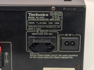 Amplificatore Technics SU-X102 Nero
