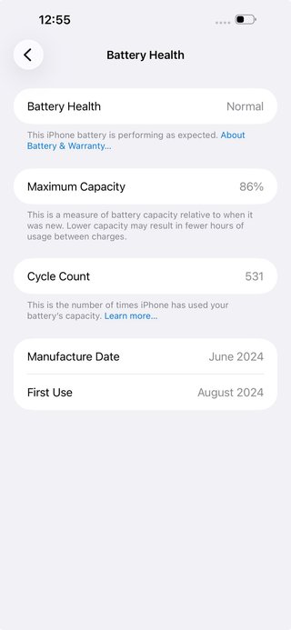 iPhone 15 Pro Max 256GB Gris - Batería 86%